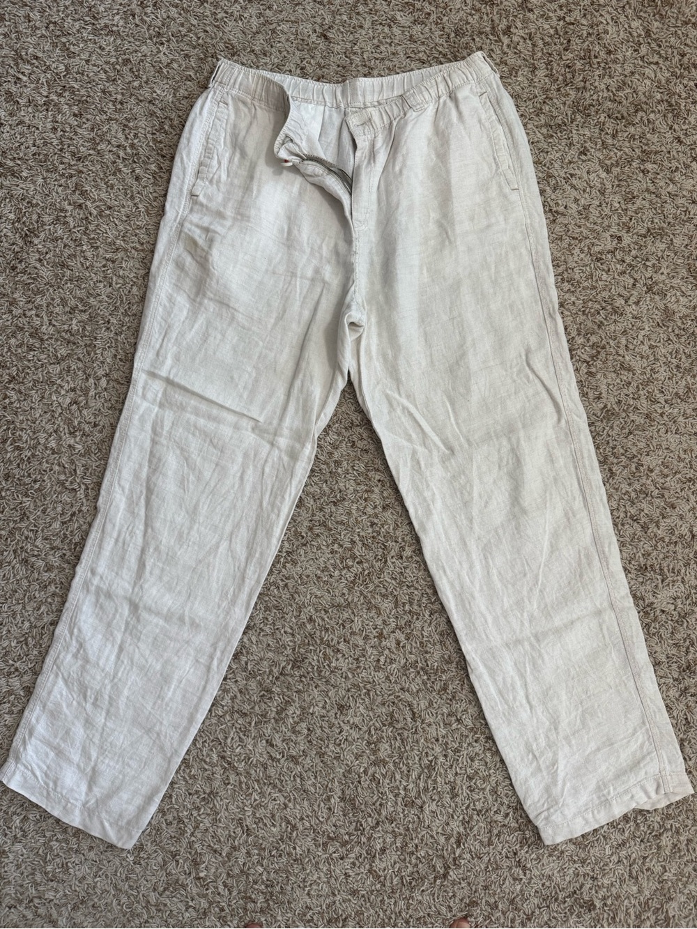 Tommy Bahama Light Beige/Flax Men’s Linen Drawstring Pants